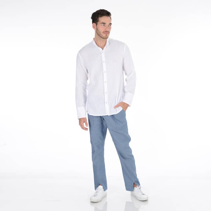 Luis Aponte - Wholesale Button Down Shirt - Men's - Fontana Top2
