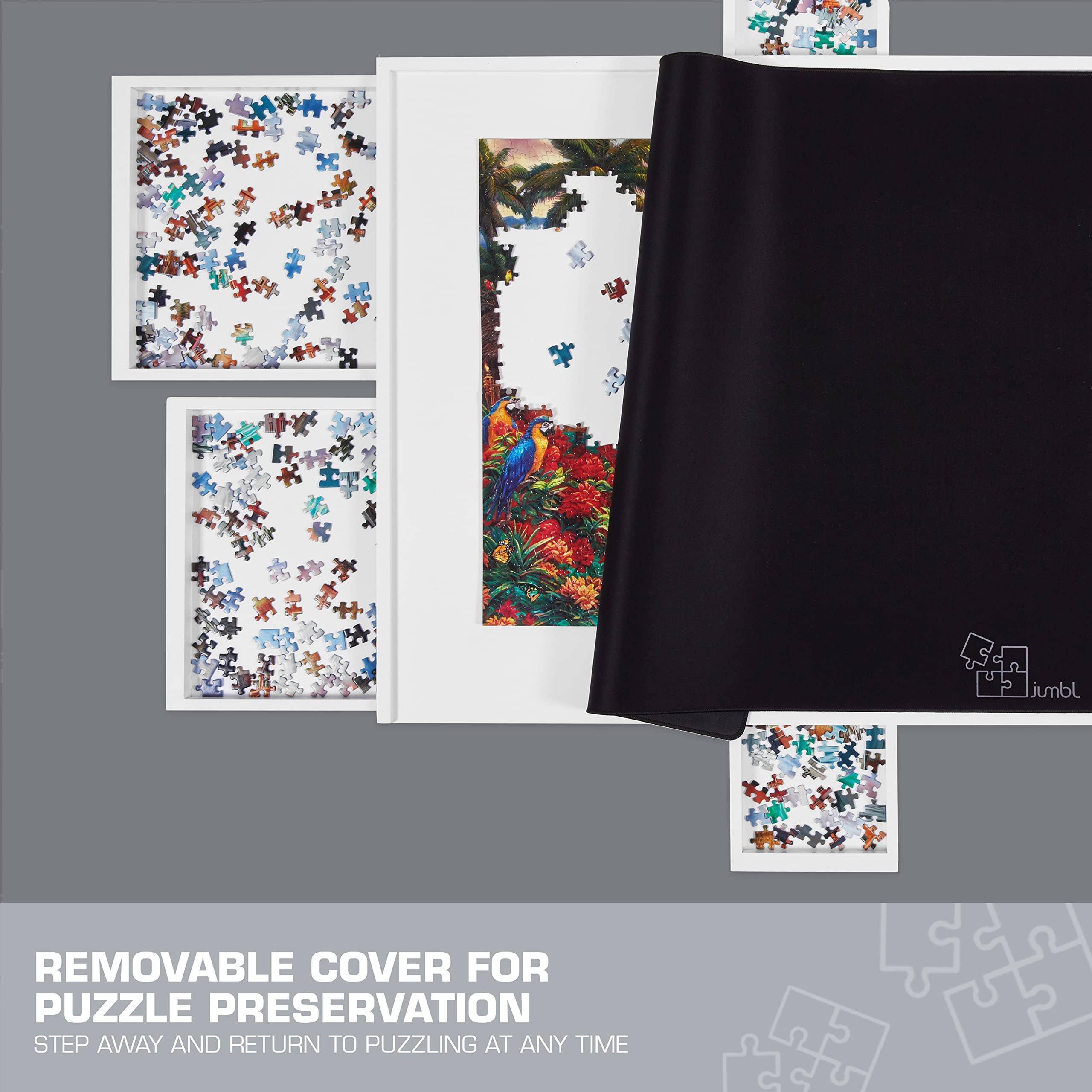 Jumbl - Wholesale Puzzle - Adult - 1500 Piece Wooden  Puzzle Board, 27” x 35” with Cover & Legs11