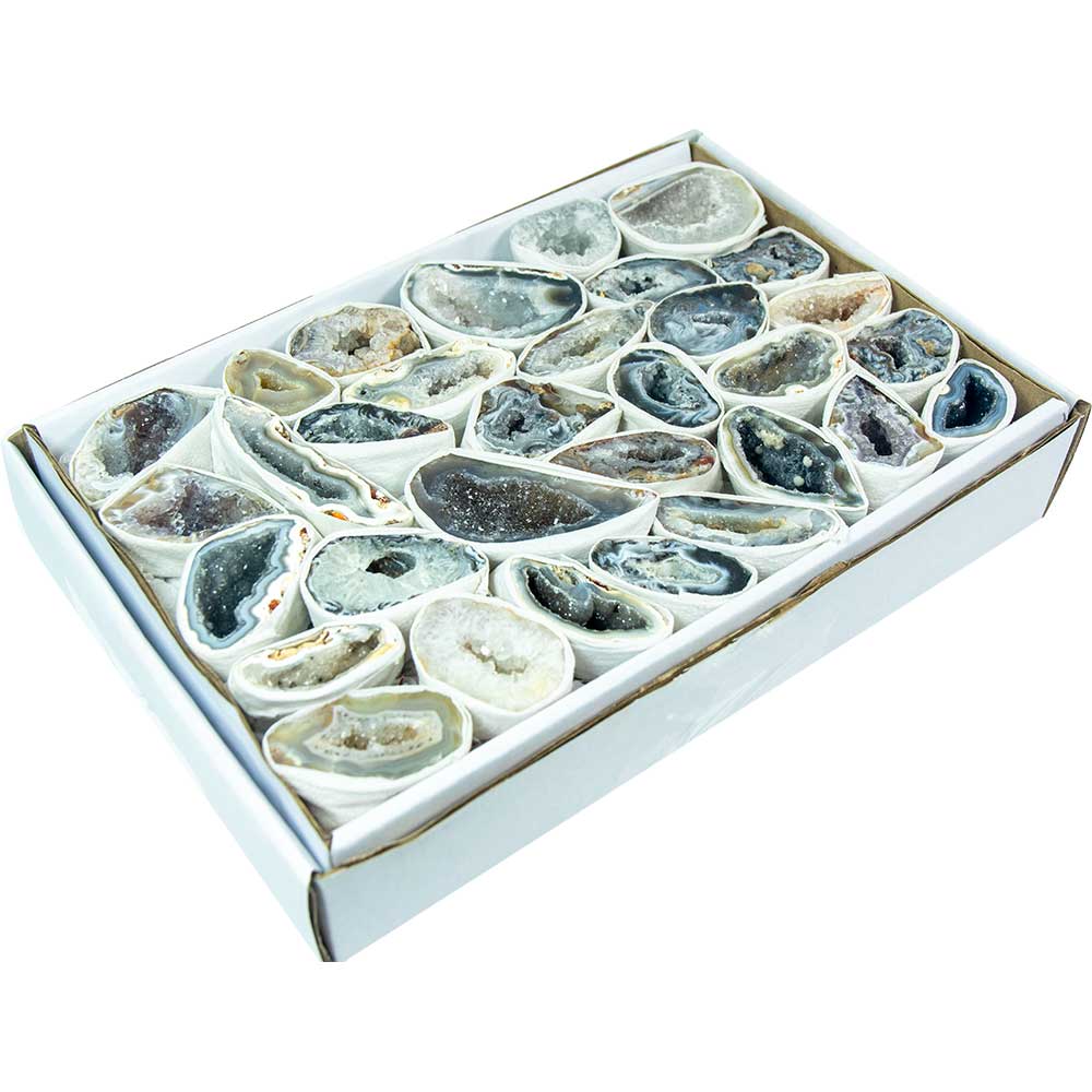 Kheops International - Wholesale Spiritual Stone/Crystal - Geodes by the Flat - Natural Agate (3-3.5lbs)2