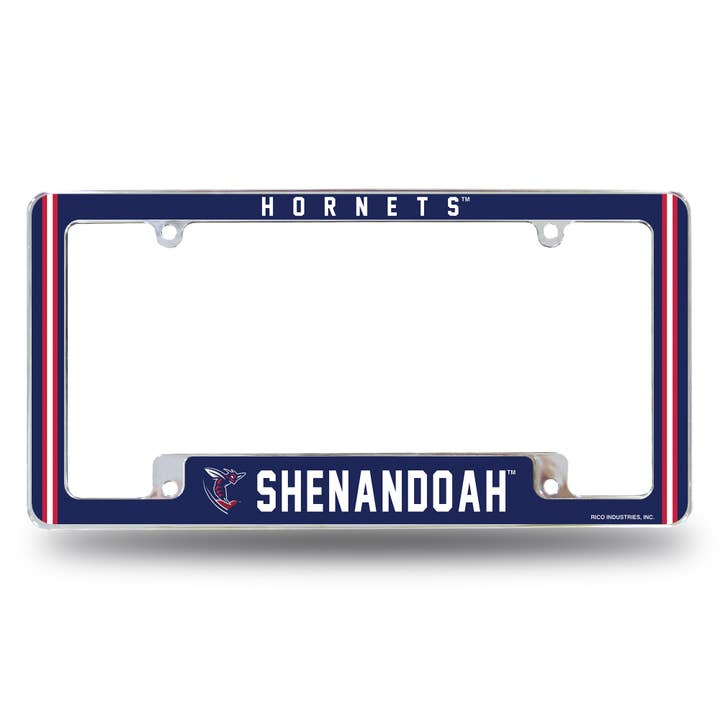 NCAA Shenandoah Hornets All Over Chrome Frame for wholesale by Rico Industries