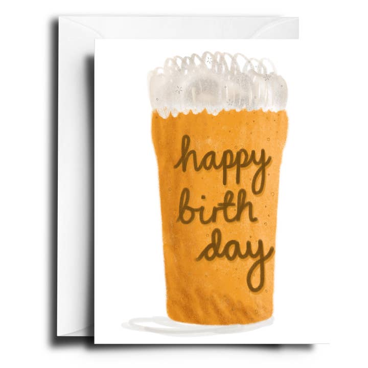 Livvy Rose Studio – postal de parabéns por atacado – Cartão de felicitações de cerveja feliz aniversário