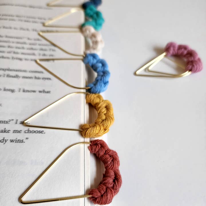 Handmade By Uruba - Wholesale Bookmark - Minimalist Colorful Bookmark Charm, Handmade Book Accessory