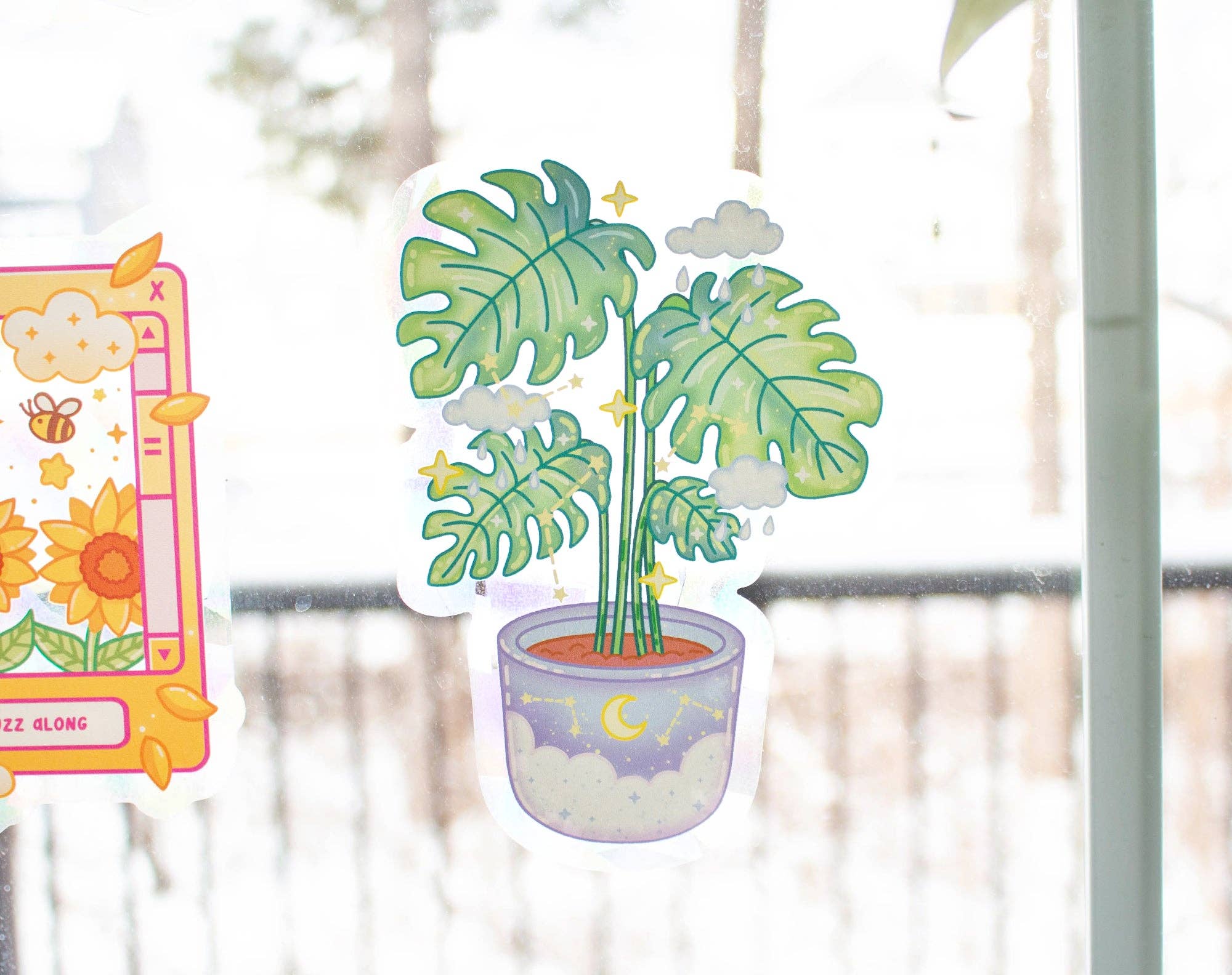 Unicorn Eclipse - Wholesale Suncatcher - Monstera Suncatcher Sticker4