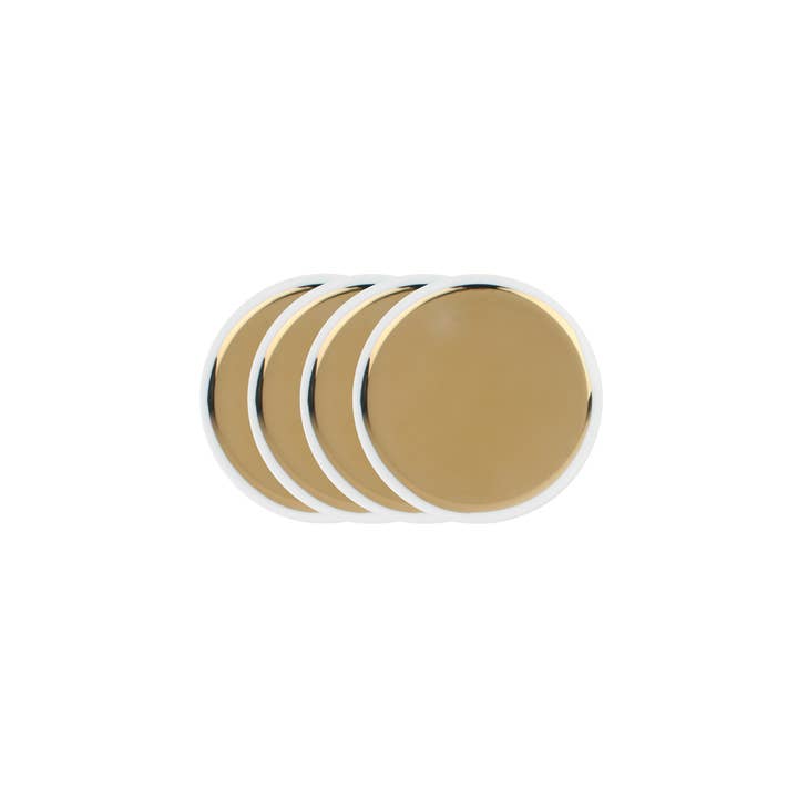 Dauville Coasters Set/4 - Gold for wholesale by Canvas Home