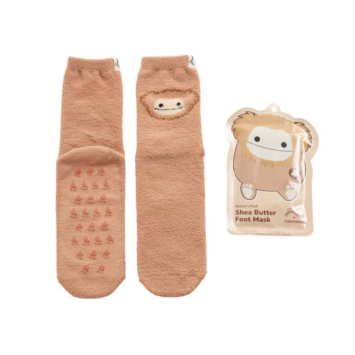 TONYMOLY - Wholesale Foot Mask - Squishmallows x TONYMOLY Benny’s Pedi Foot Mask and Socks Set