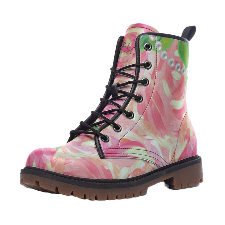 Pretty-N-Pink Leather Lightweight Boots MT for wholesale by Off the Canvas Collection, LLC