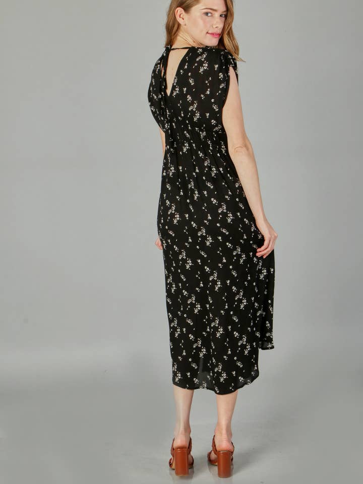 🔎Print crepon maxi dress (P18167) for wholesale by P.S Kate