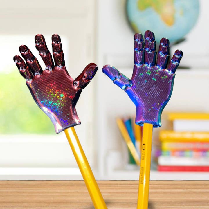 Pretzel Prints – wholesale Pencil topper – Child – Flexi Hand Pencil Topper, Back to School, Office accessories
