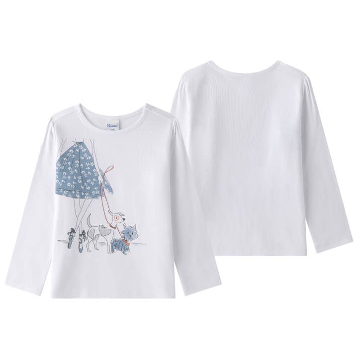 Newness Kids - Wholesale Screen Printed T-Shirt - Kids - Long-sleeve shirt winter clothing girl JGI65736