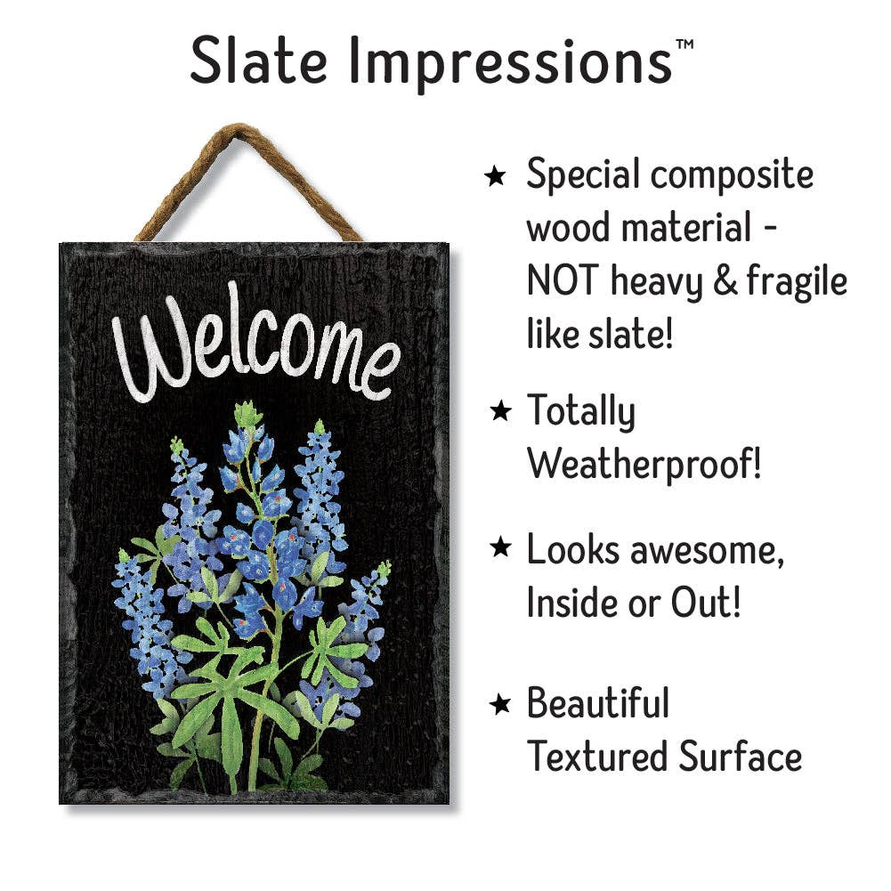 ST Creations - Vente Pancarte - Bienvenue chez Bluebonnet - Slate Impressions3
