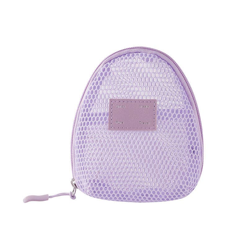 Dipped Shop – wholesale Make-up/cosmetic bag – Solid Color Mesh Mini Make Up Bags DP25C64221