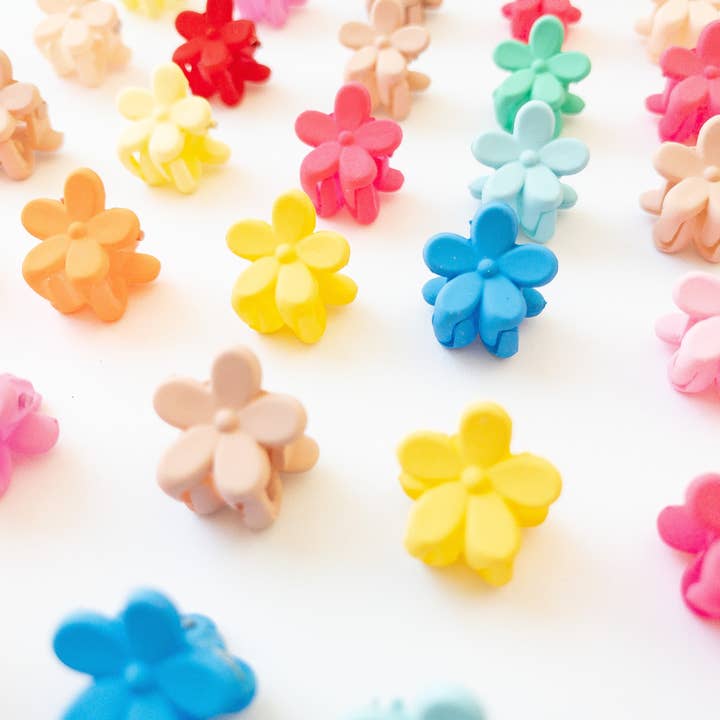 Eggy Cakes - Wholesale Hair Clip - Kids - Mini Flower Hair Clips - 36 Pack7