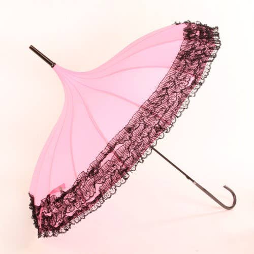PEACH ACCESSORIES - Wholesale Umbrella - Women's - Pagoda Lacy Umbrella TW013 5