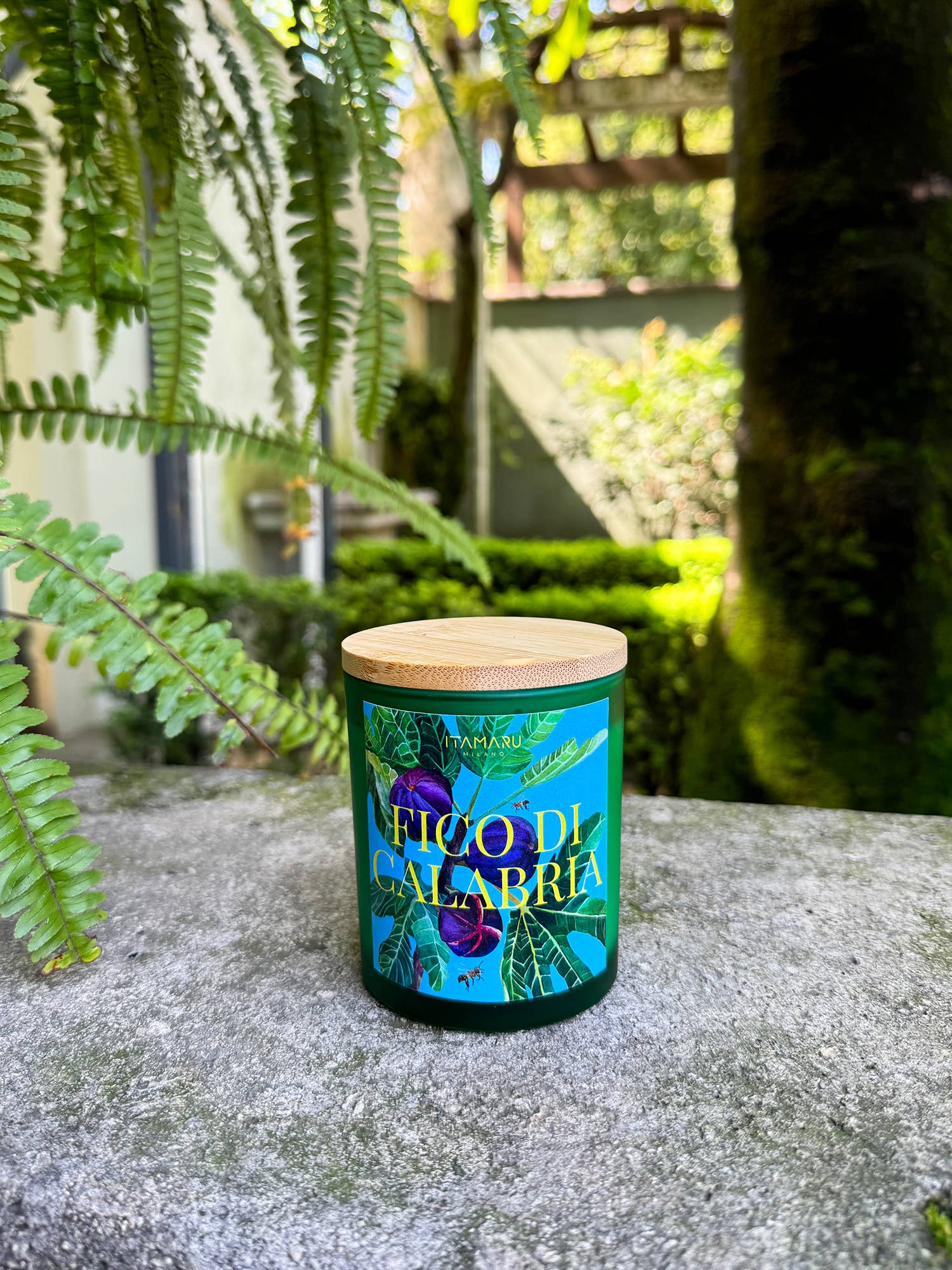 ITAMARU - Vente Bougie en bocal - Bougie parfumée à la cire de soja FICO DI CALABRIA (parfum figue boisée)3