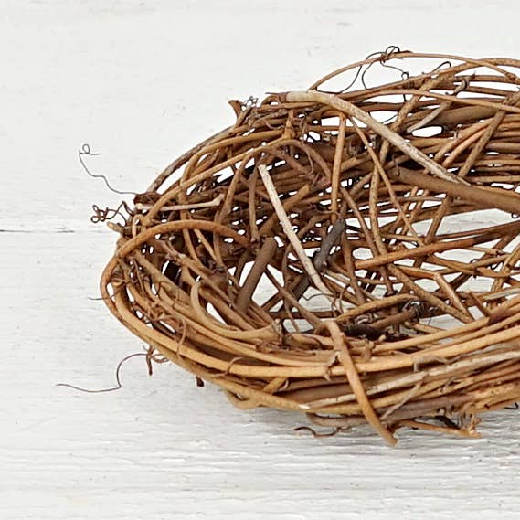 Holiday Depot Inc. - Wholesale Decorative Tabletop Object - M30920- 4.5inD Twiggy Bird Nest-Natural1