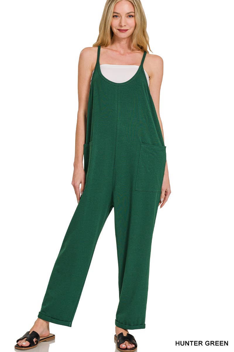 Vanilla Monkey - Wholesale Jumpsuit - Women's - Spaghetti Strap Pocketed Jumpsuit16