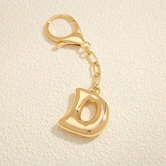 JOSSLYN by wall to wall - Wholesale Keychain - Women's - Bubble Letter Monogram Bag Charm Key Chain | 40KC1613
