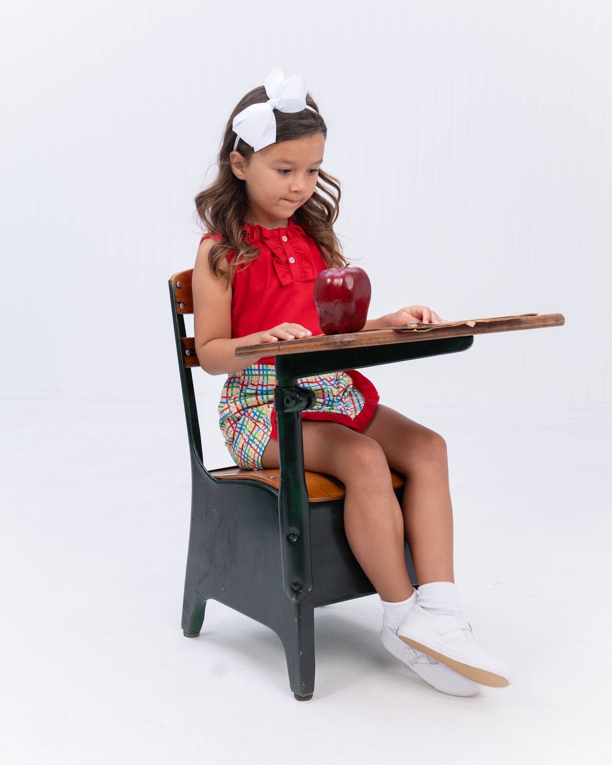 The Oaks Apparel Company - Wholesale Skort - Kids - Brinley BTS Plaid Skort3