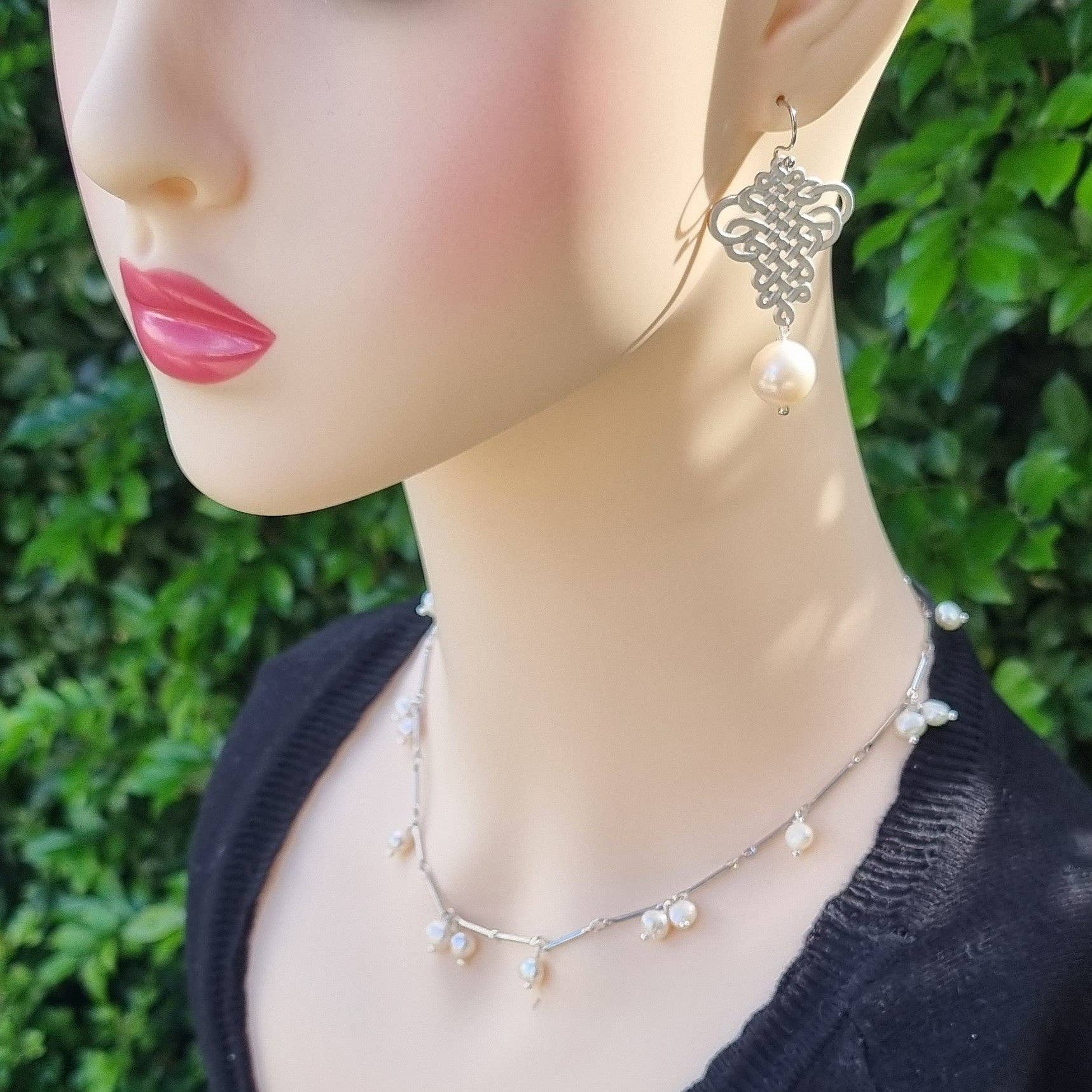 PearlGem Designs - Wholesale Choker/collar - Pearl Choker Freshwater Pearl Gold or Silver Necklace3