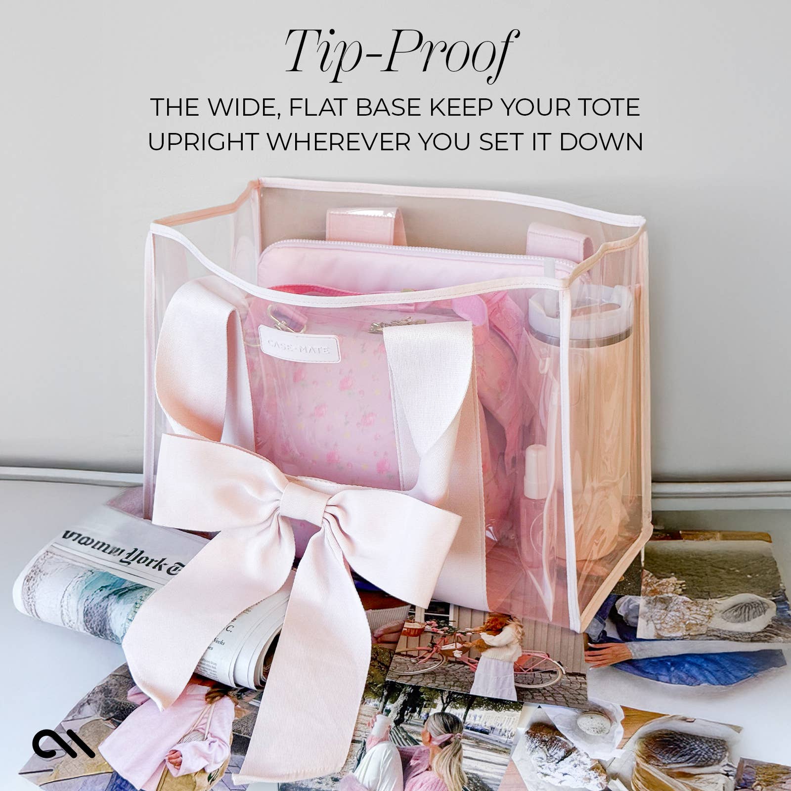 Case-Mate - Wholesale Tote Bag - Women's - Case-Mate Ballet Pink Bow Jelly Tote Bag1