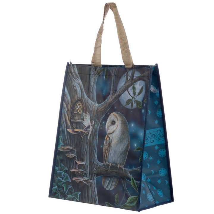 Lisa Parker Fairy Tales Owl and Fairy Reusable Shopping Bag for wholesale by Puckator Ltd
