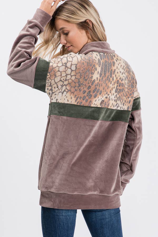 7th Ray - Wholesale Sweatshirt - Women's - Everyday Casual Half-Zip Activewear Sweatshirt T27331