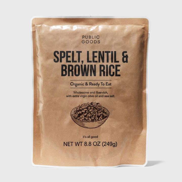 Public Goods - Wholesale Rice - Organic Spelt, Lentil & Brown Rice0
