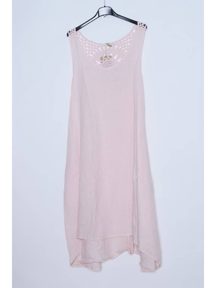 LÉA & LUC - Wholesale Dress - Women's - Sleeveless long dresses in 100% Linen REF. 490820