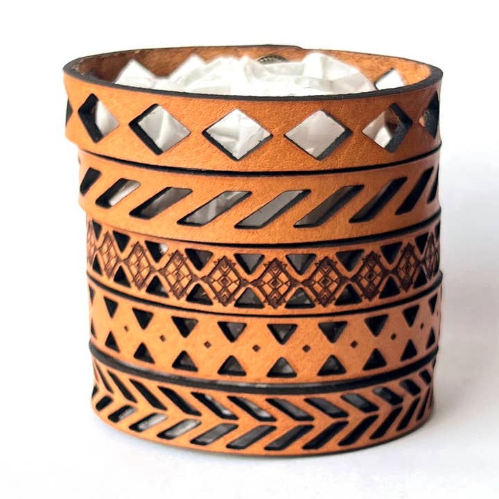 Western Boho Laser Cut Bracelet Pack for wholesale by New Market Farmhouse