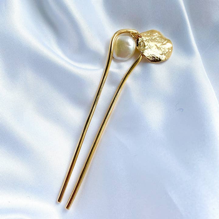 Grampo de cabelo dourado CLARANCE por atacado de Zelda Bijoux