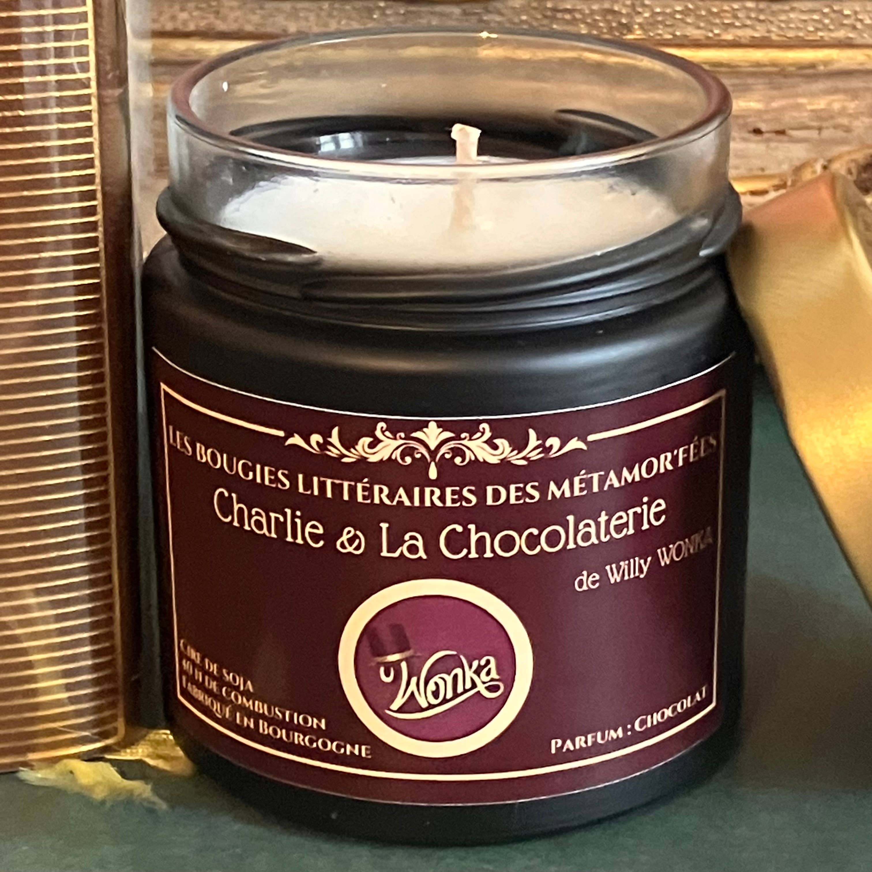 Les Métamor'Fées - Wholesale Jar/Filled Candle - Literary candle Charlie and the Chocolate Factory1
