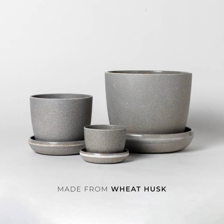 Kanso Designs - Wholesale Plant Pot - Three Set | Natural Upcycled Planters Set (3", 5", 7")