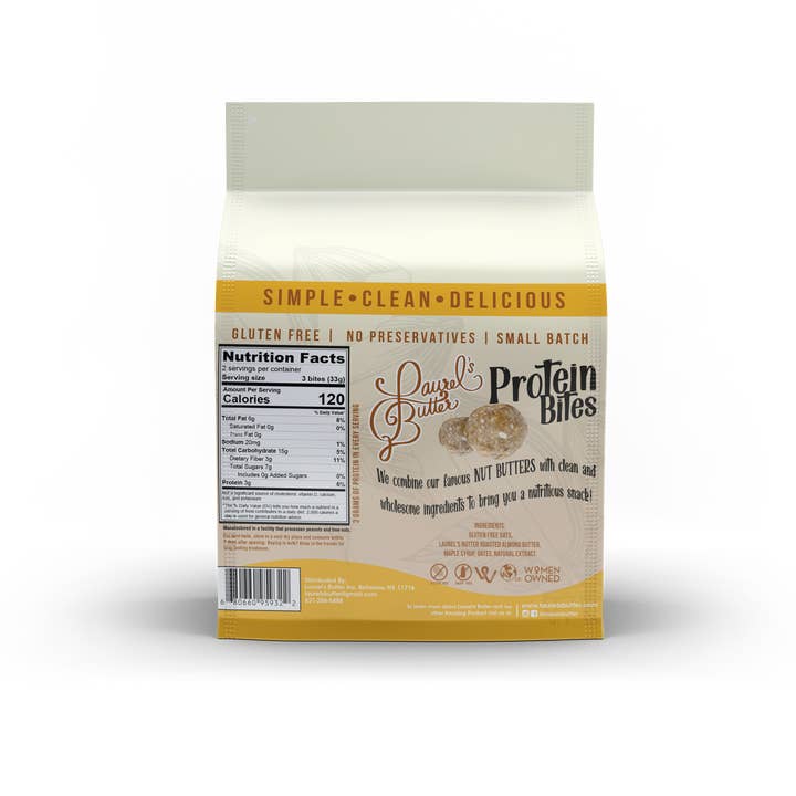 Laurel's Butter – wholesale Snack bar – Maple Almond Crunch Protein Bites1