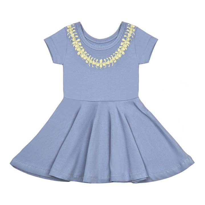 Lei Pua Kenikeni Bamboo T-Shirt Dress for wholesale by Coco Moon