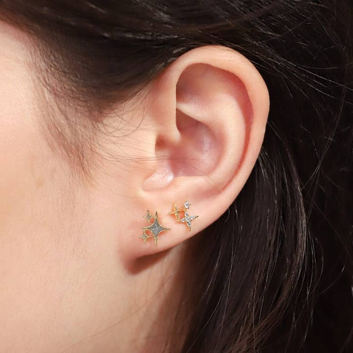 Tai Jewelry - Wholesale Stud/Post Earrings - Twinkling Star Studs1