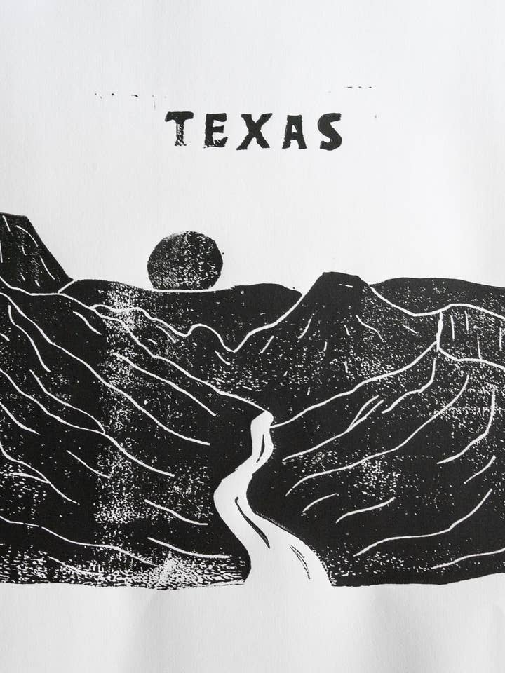 Big Bend Block Print for wholesale by Daley Kaye Studio