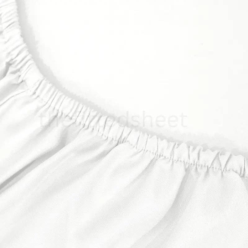 The Fitted Sheets – wholesale Fitted sheets – White Mfiber fitted sheet 16 Inches Deep 100% Polyester6