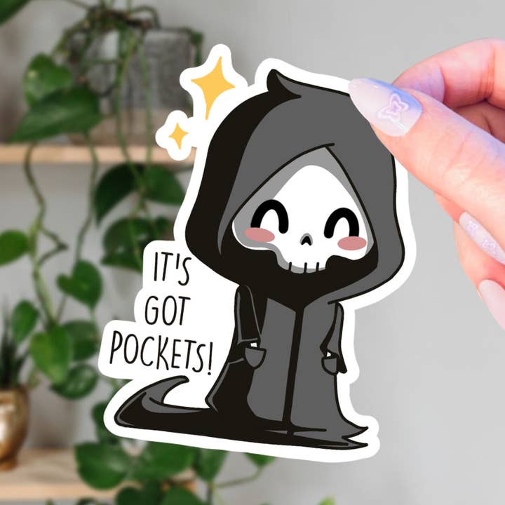 Living Noir - Wholesale Sticker - Kawaii Grim Reaper Sticker0
