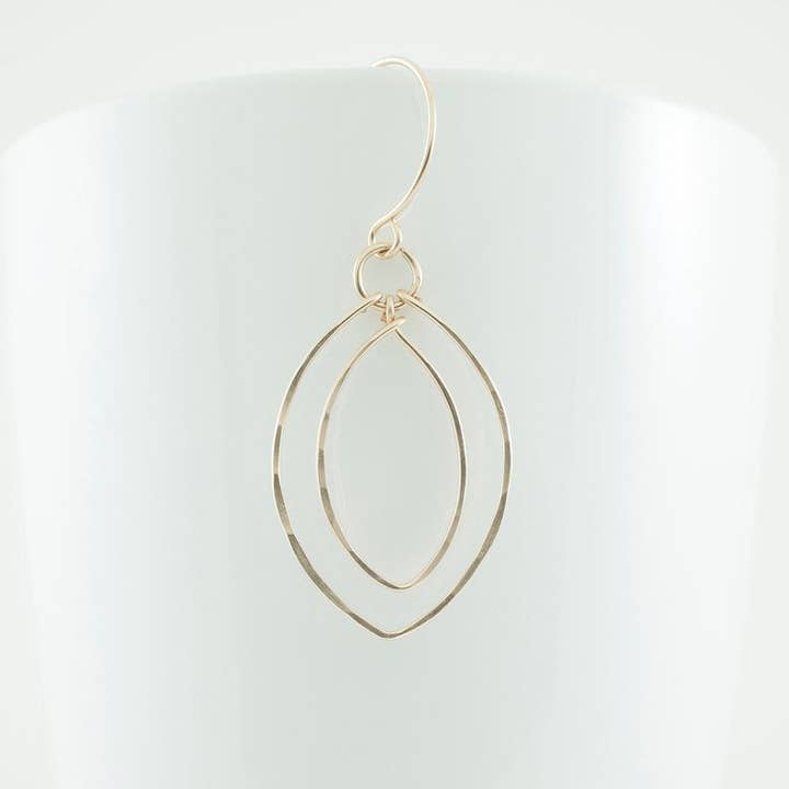 Double Leaf Earrings for wholesale by Tumbleweed Shop and Studio LLC