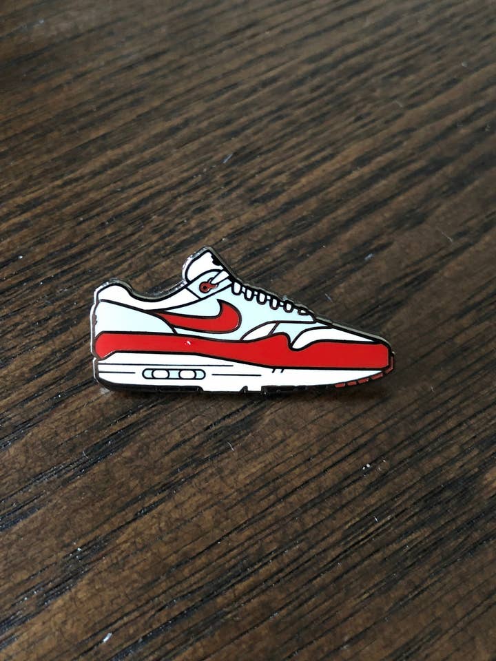 Airmax 1 Red Hard Enamel Pin for wholesale by Hype Pins