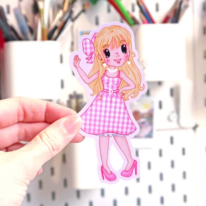 Pollygone Illustration – wholesale Sticker – Barbie Sticker1