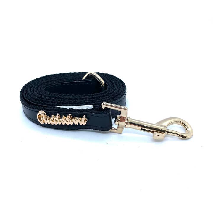 Raven dog leash for wholesale by Puccissimé Pet Couture