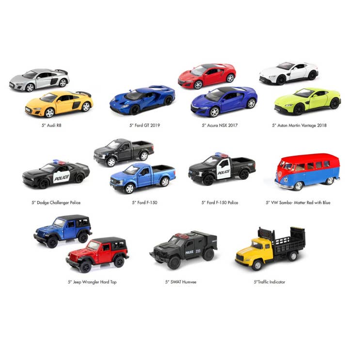 Die Cast Car 24 Piece Reorder Assortment E for wholesale by JFL Enterprises
