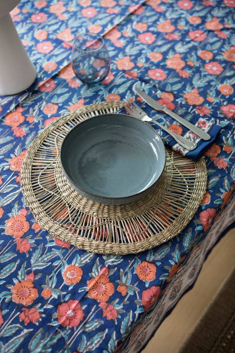 Kapda Casa - Wholesale Tablecloth - Flor Naranja: Mantel de Mesa Rectangular | 150 x 230 cm2