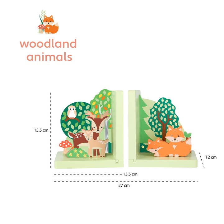 Orange Tree Toys - Vendita all'ingrosso Fermalibro - Fermalibri in legno Woodland2
