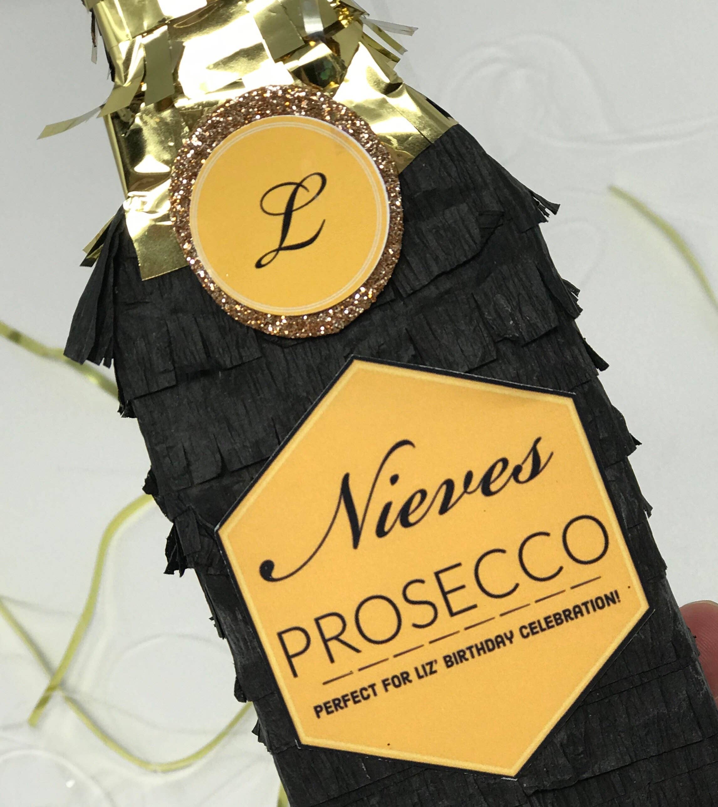 My Soiree Designs – wholesale Party gift – Mini Champagne Piñata, Champagne Party Favor Pinata5