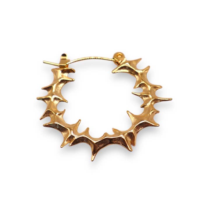 Yennefer Spike Hoop Earrings for wholesale by Jagged Halo Jewelry