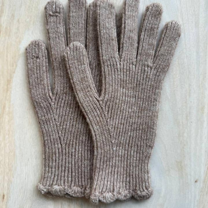 Cinnamon Creations - Wholesale Gloves – Women's - Long Rib Glove with Finger Touch Hole GL0151