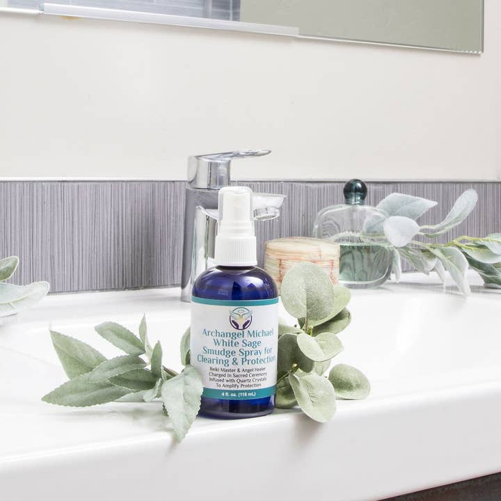 Heal the Masses - Wholesale Smudge Spray - Archangel Michael White Sage Smudge Spray for Clearing and Protection5