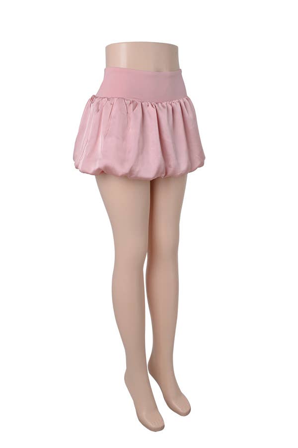 Color 5 – wholesale Skirt – Women’s – Balloon bubble ruffle mini  skirt  w/lining and shorts under3